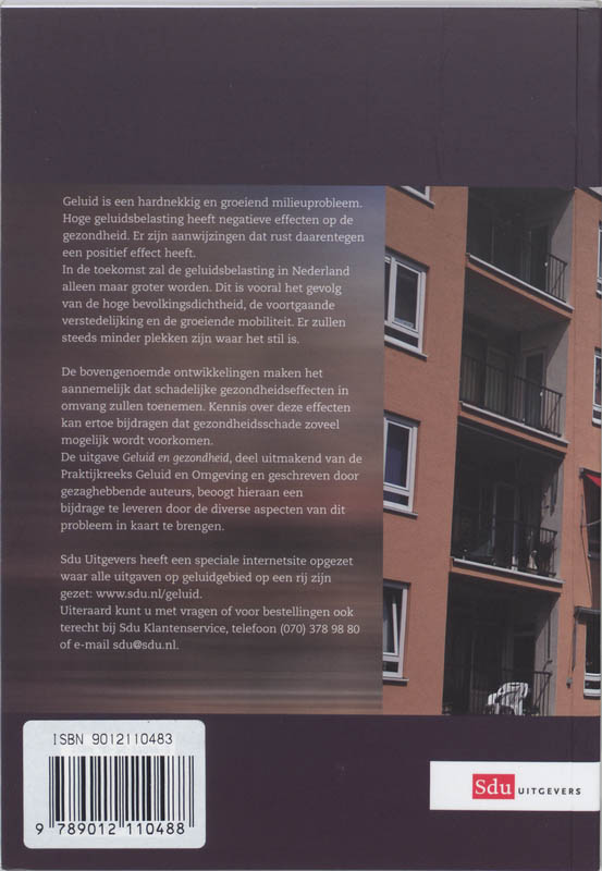 Achterkant van Geluid en gezondheid