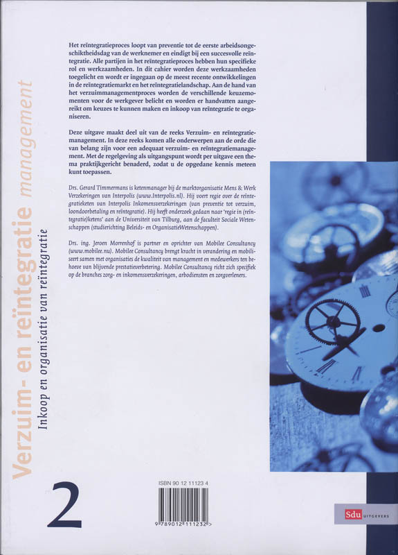 Achterkant van VRM2 Inkoop en Organisatie van Re-integratie