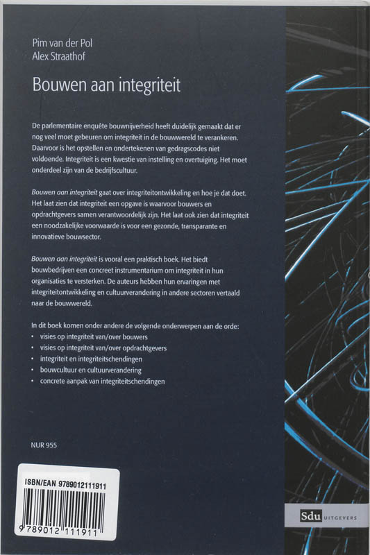 Achterkant van Bouwen aan integriteit