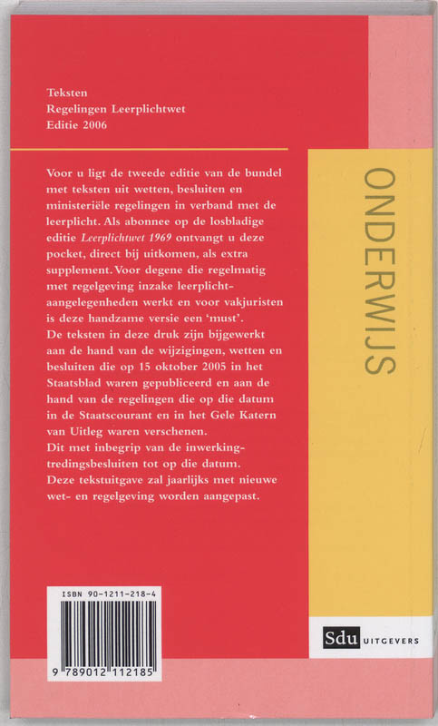 Achterkant van 2006