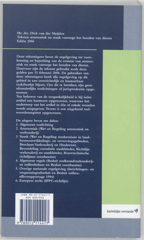 Achterkant van 2006