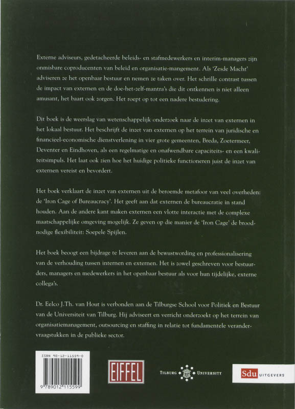 Achterkant van Soepele spijlen