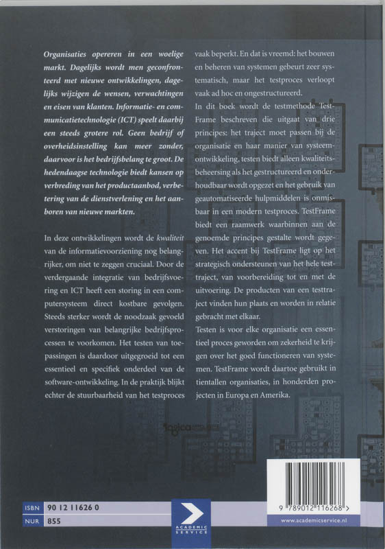 Achterkant van Testframe