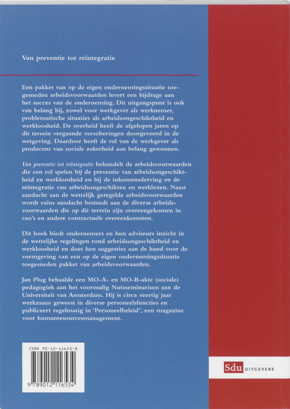 Achterkant van Van preventie tot re-integratie