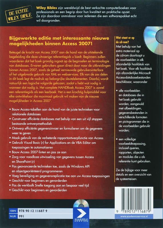 Achterkant van Het Complete HANDboek Access 2007