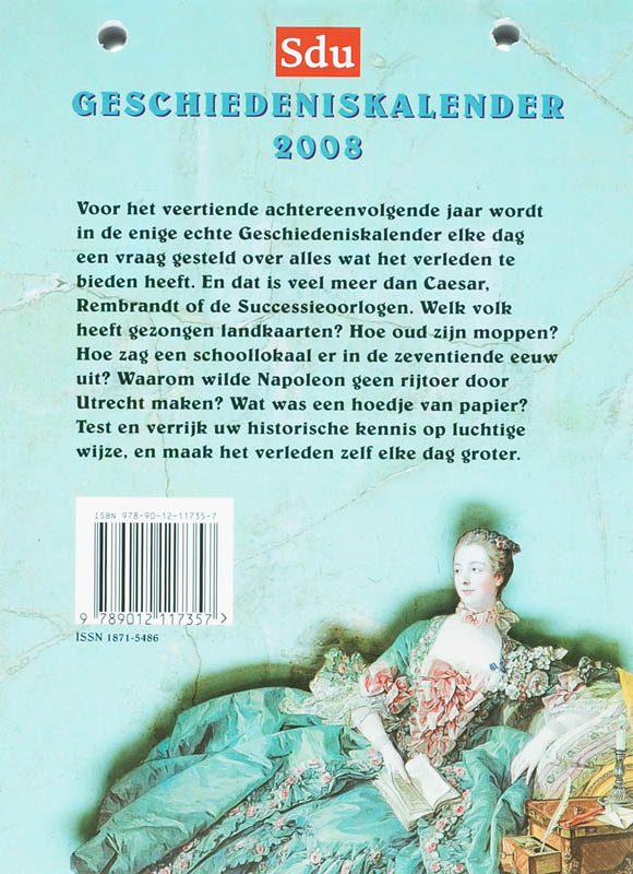 Achterkant van 2008
