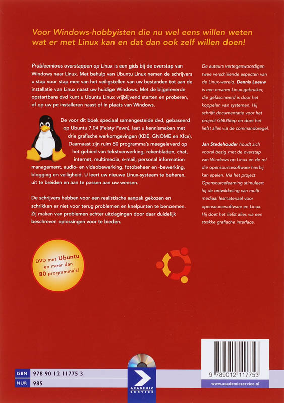 Achterkant van Probleemloos overstappen op Linux