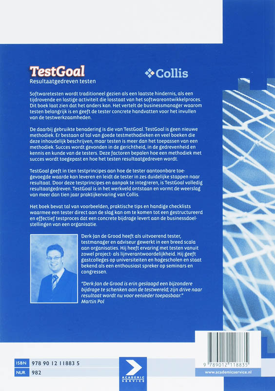 Achterkant van TestGoal