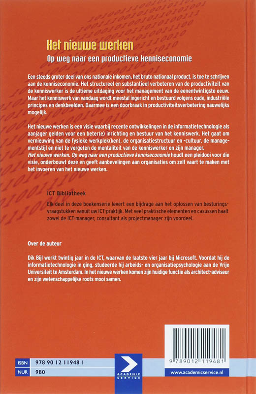 Achterkant van Het nieuwe werken