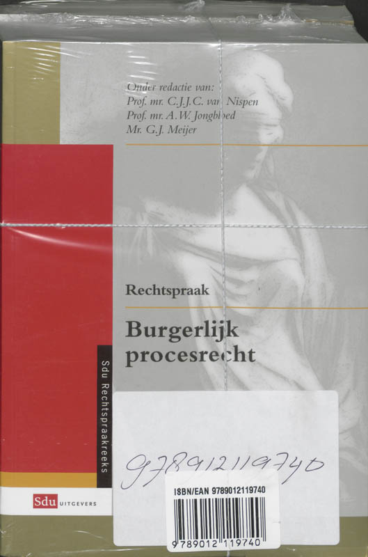 Achterkant van Combipakket Wetgeving en Rechtspraak Burgerlijk Procesrecht