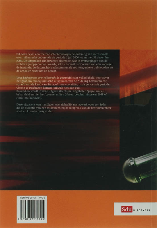 Achterkant van Juli-December 2006