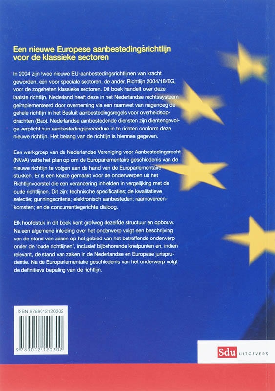 Achterkant van Een nieuwe Europese aanbestedingsrichtlijn voor de klassieke sectoren
