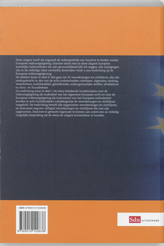 Achterkant van Europese Milieuregelgeving