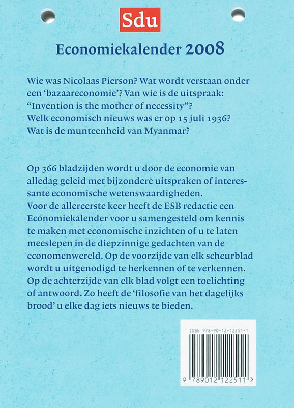 Achterkant van 2008