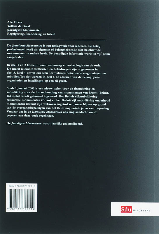 Achterkant van 2007