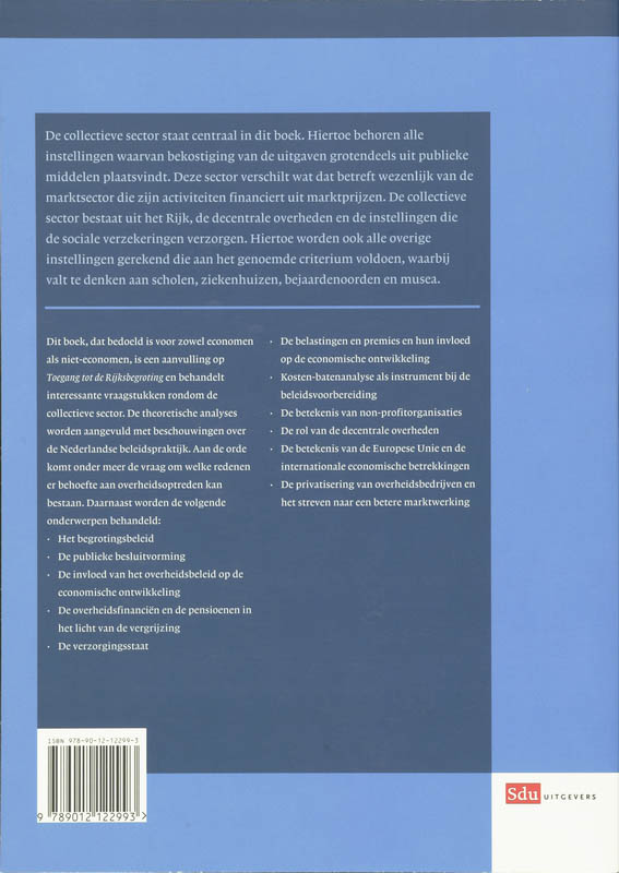 Achterkant van Toegang tot de collectieve sector