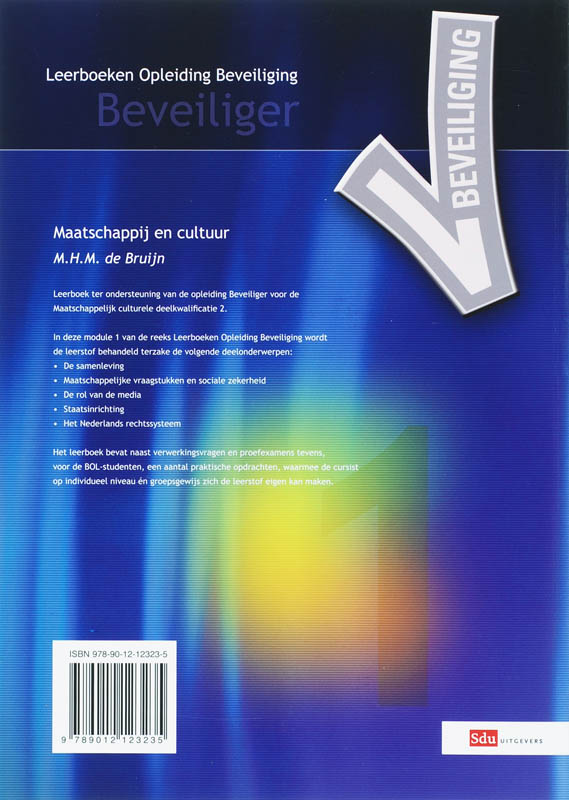 Achterkant van 1 Maatschappij en Cultuur