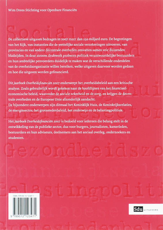 Achterkant van 2007