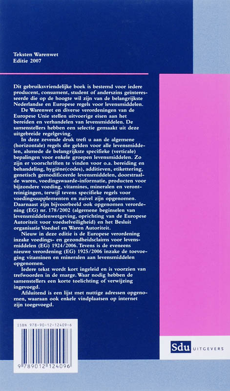 Achterkant van editie 2007