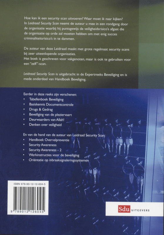 Achterkant van Leidraad Security Scan