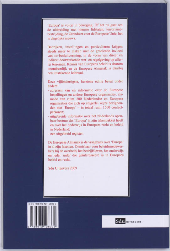 Achterkant van 2009