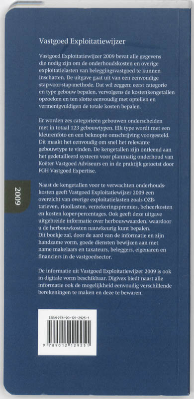 Achterkant van 2009