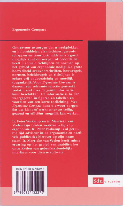 Achterkant van Ergonomie Compact
