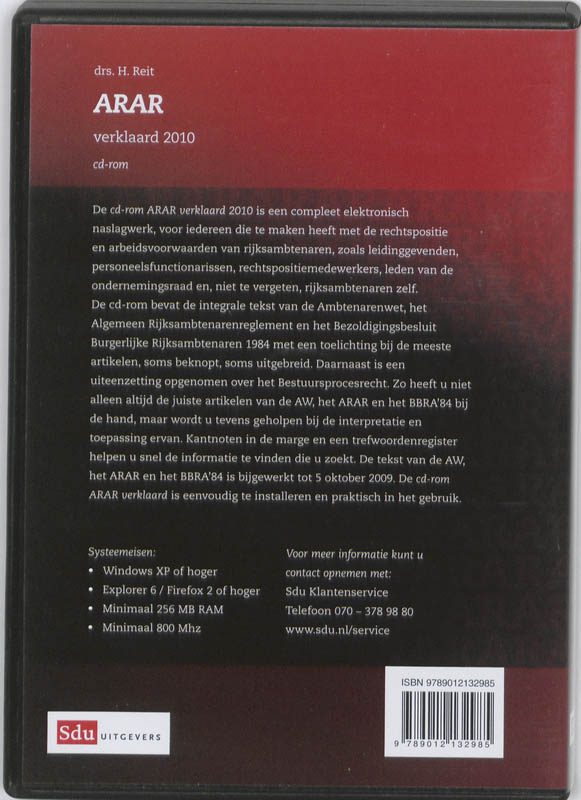 Achterkant van editie 2010