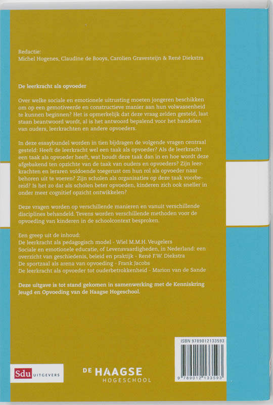 Achterkant van Leerkracht als opvoeder