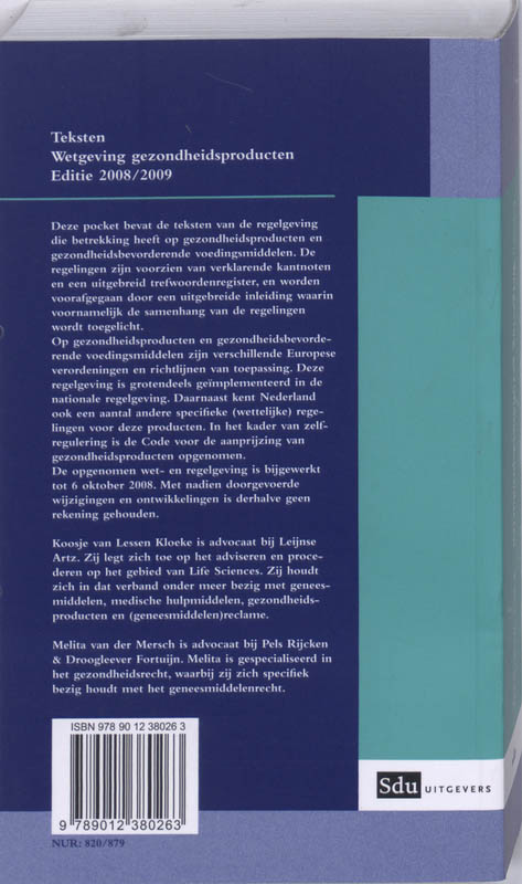 Achterkant van 2008-2009