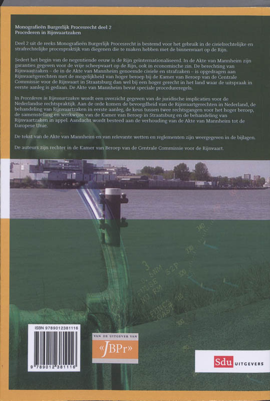 Achterkant van Procederen in Rijnvaartzaken