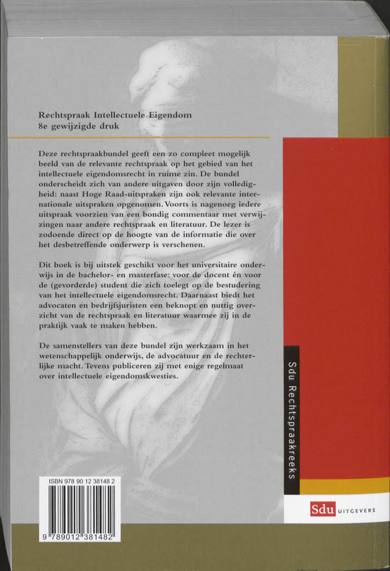 Achterkant van Rechtspraak Intellectuele eigendom,