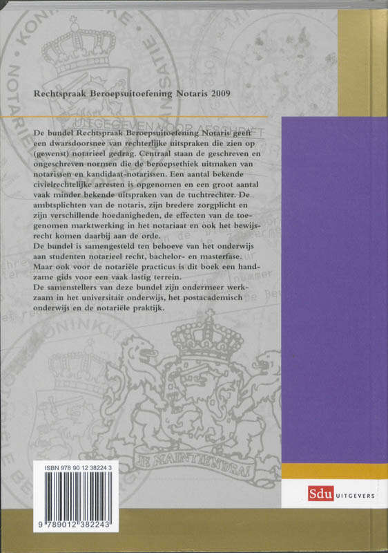Achterkant van 2009