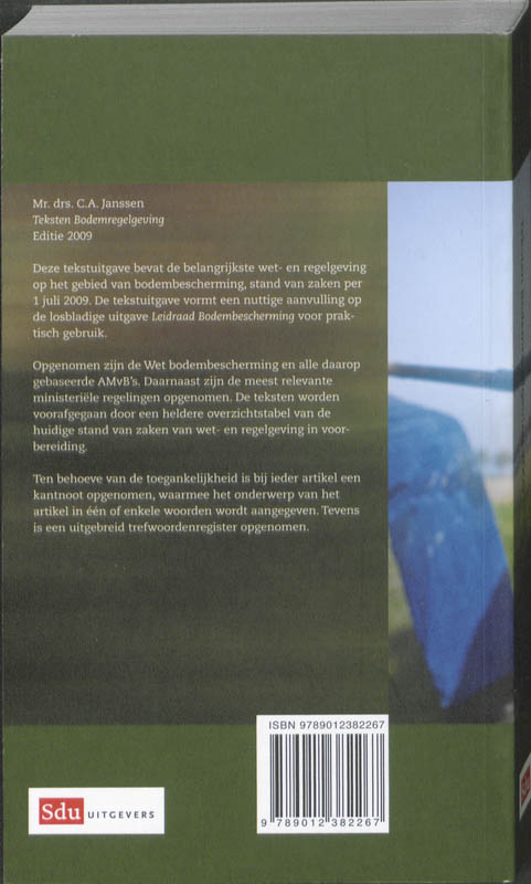 Achterkant van 2009