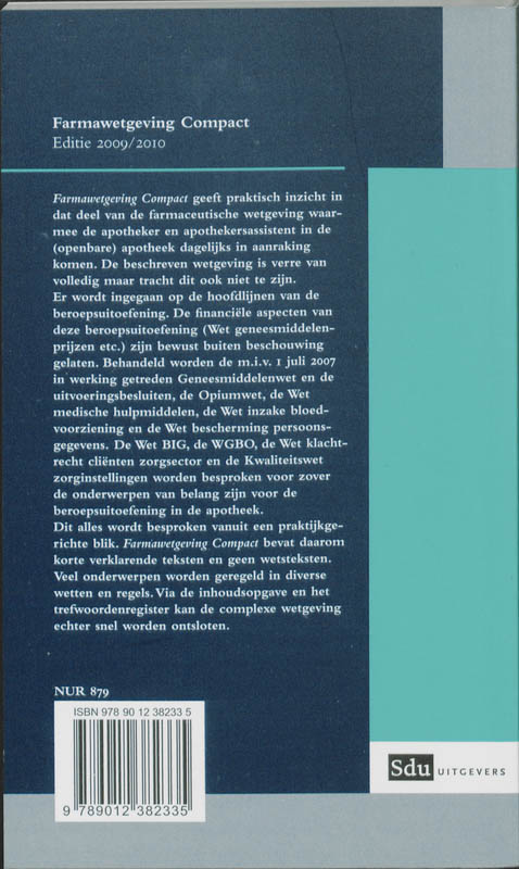 Achterkant van 2009 - 2010