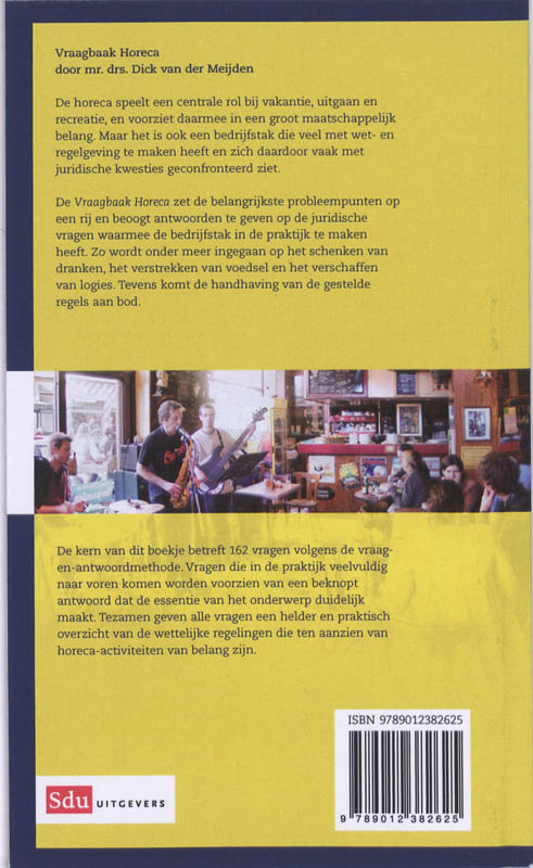 Achterkant van Vraagbaak Horeca