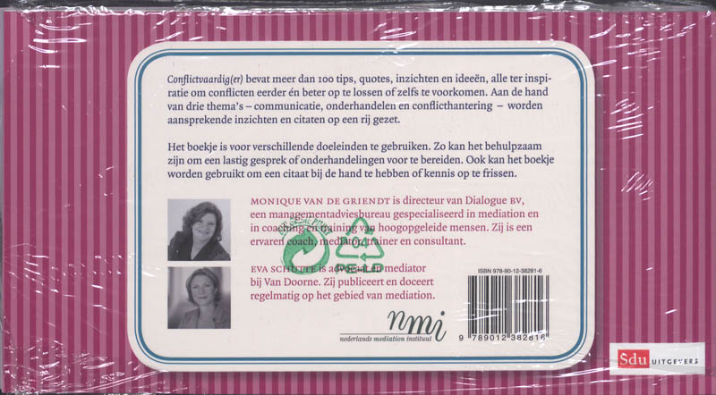 Achterkant van Conflictvaardig(er)
