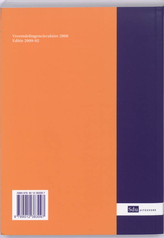 Achterkant van Vreemdelingencirculaire 2000