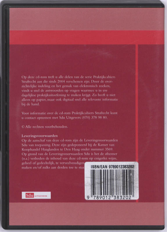 Achterkant van Praktijkcahier Strafrecht