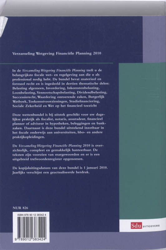 Achterkant van 2010