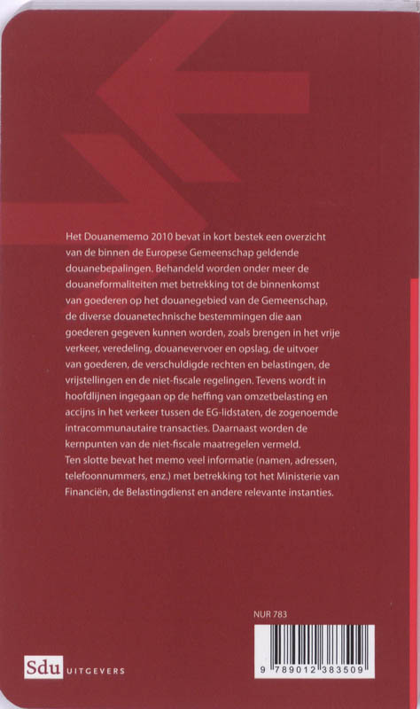 Achterkant van 2010