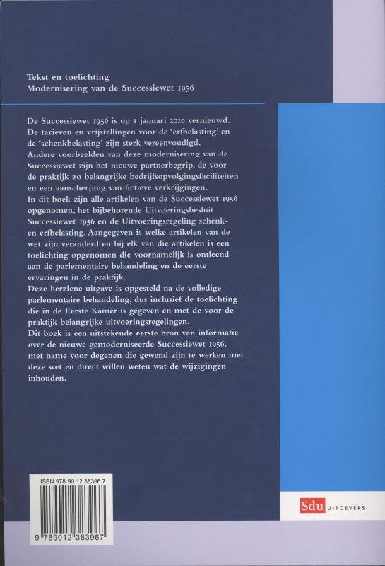 Achterkant van Modernisering van de Successiewet 1956