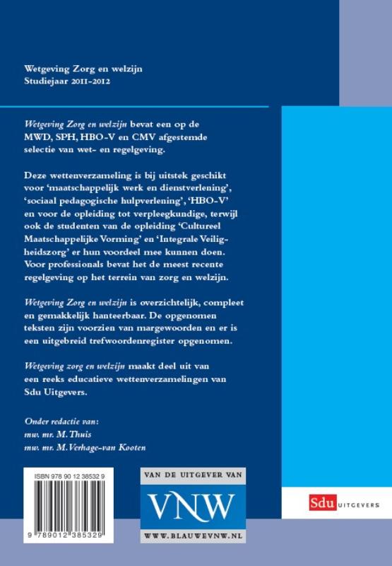 Achterkant van Studiejaar 2011-2012