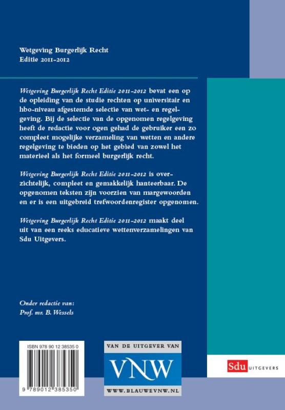 Achterkant van Studiejaar 2011-2012