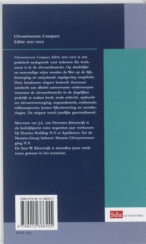 Achterkant van Editie 2011 / 2012