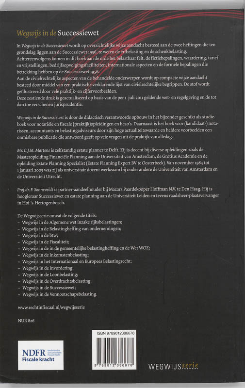 Achterkant van Wegwijs in de Successiewet
