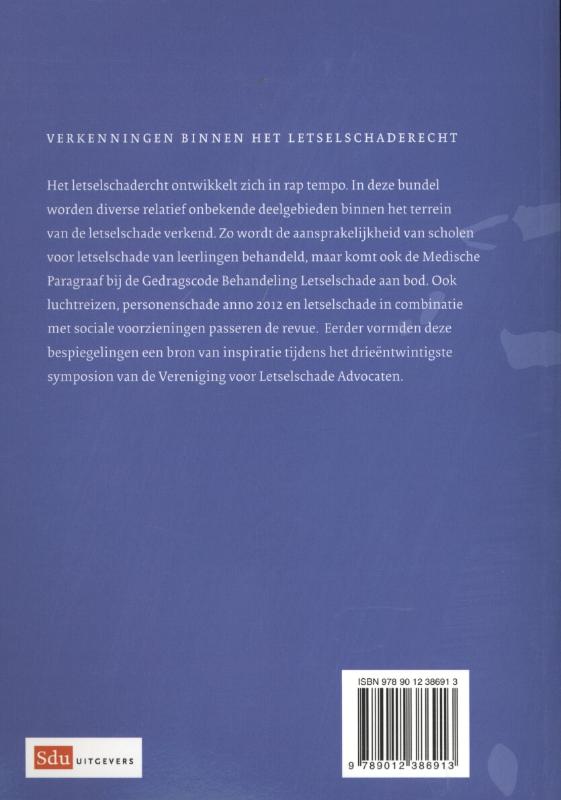 Achterkant van Verkenningen binnen het letselschaderecht