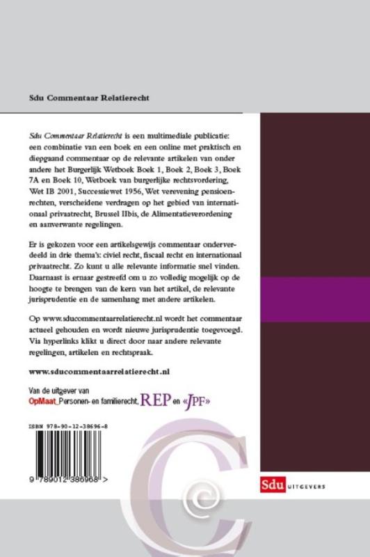Achterkant van Relatierecht