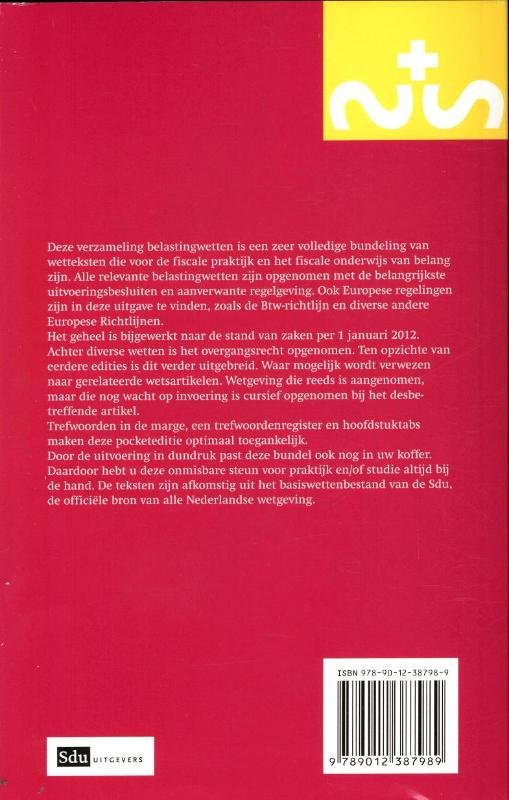 Achterkant van 2012