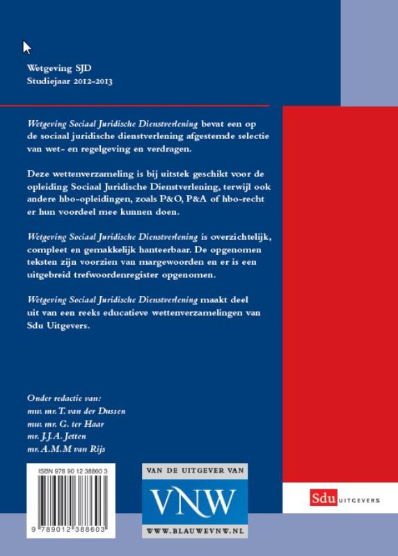 Achterkant van Studiejaar 2012/2013 deel A en B